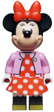 LEGO dis074 Minnie Mouse - Bright Pink Jacket, Red Polka Dot Dress