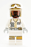 LEGO sw1186 Hoth Rebel Trooper White Uniform, Dark Tan Helmet, Reddish Brown Head