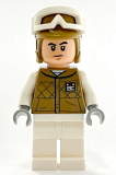LEGO sw1187 Hoth Rebel Trooper Dark Tan Uniform and Helmet, White Legs